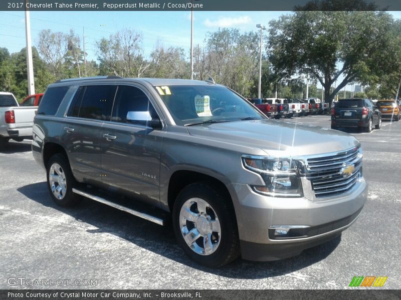 Pepperdust Metallic / Cocoa/Dune 2017 Chevrolet Tahoe Premier