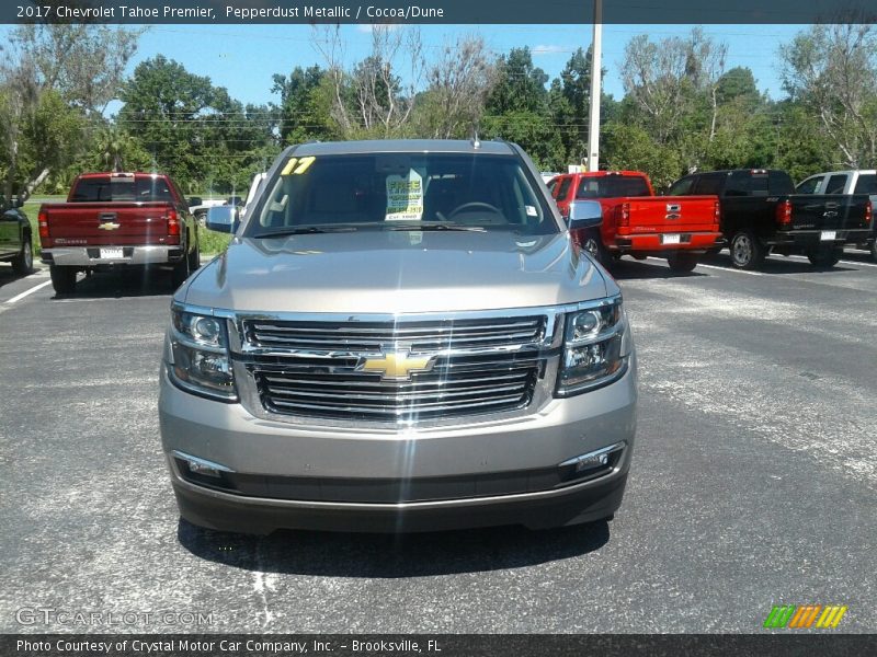 Pepperdust Metallic / Cocoa/Dune 2017 Chevrolet Tahoe Premier