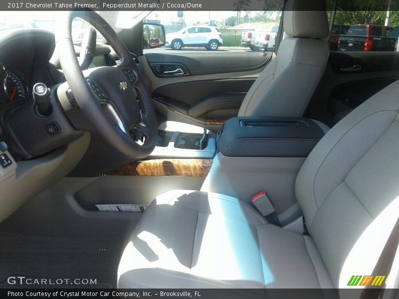 Pepperdust Metallic / Cocoa/Dune 2017 Chevrolet Tahoe Premier