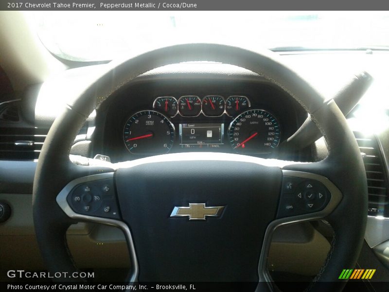 Pepperdust Metallic / Cocoa/Dune 2017 Chevrolet Tahoe Premier