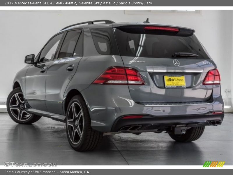 Selenite Grey Metallic / Saddle Brown/Black 2017 Mercedes-Benz GLE 43 AMG 4Matic