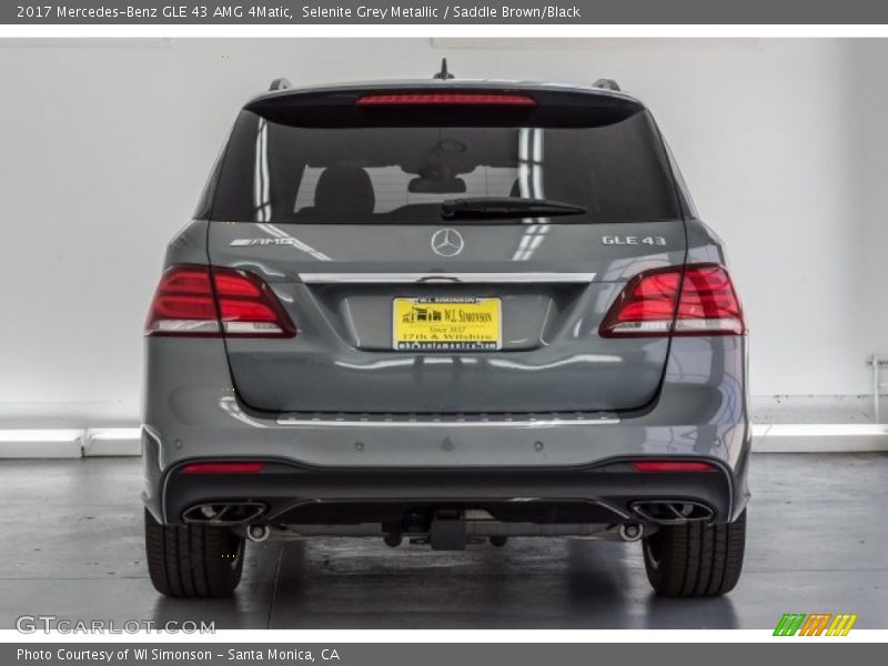 Selenite Grey Metallic / Saddle Brown/Black 2017 Mercedes-Benz GLE 43 AMG 4Matic