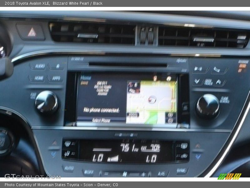 Blizzard White Pearl / Black 2018 Toyota Avalon XLE