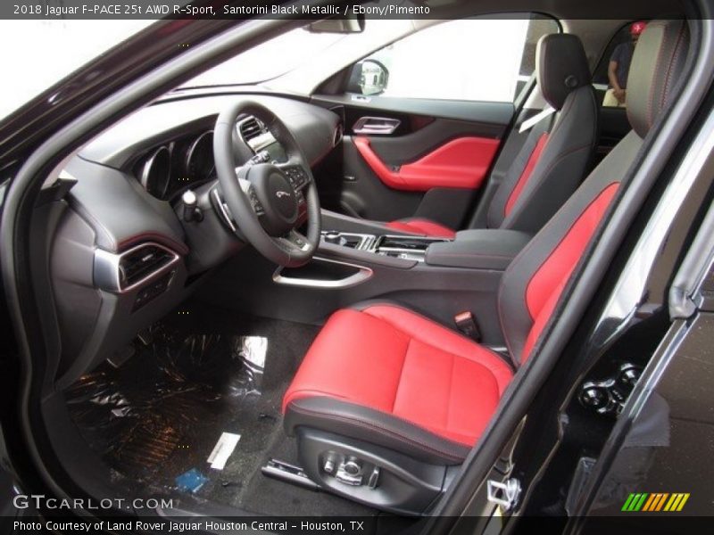  2018 F-PACE 25t AWD R-Sport Ebony/Pimento Interior