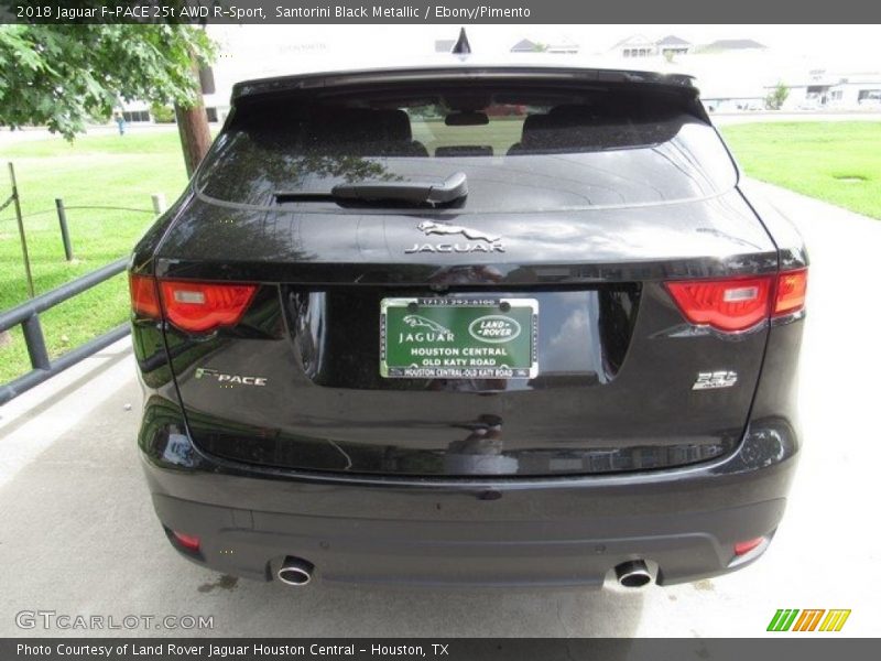 Santorini Black Metallic / Ebony/Pimento 2018 Jaguar F-PACE 25t AWD R-Sport