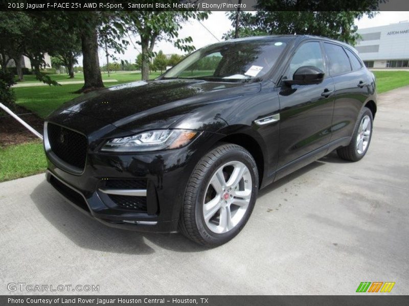 Santorini Black Metallic / Ebony/Pimento 2018 Jaguar F-PACE 25t AWD R-Sport