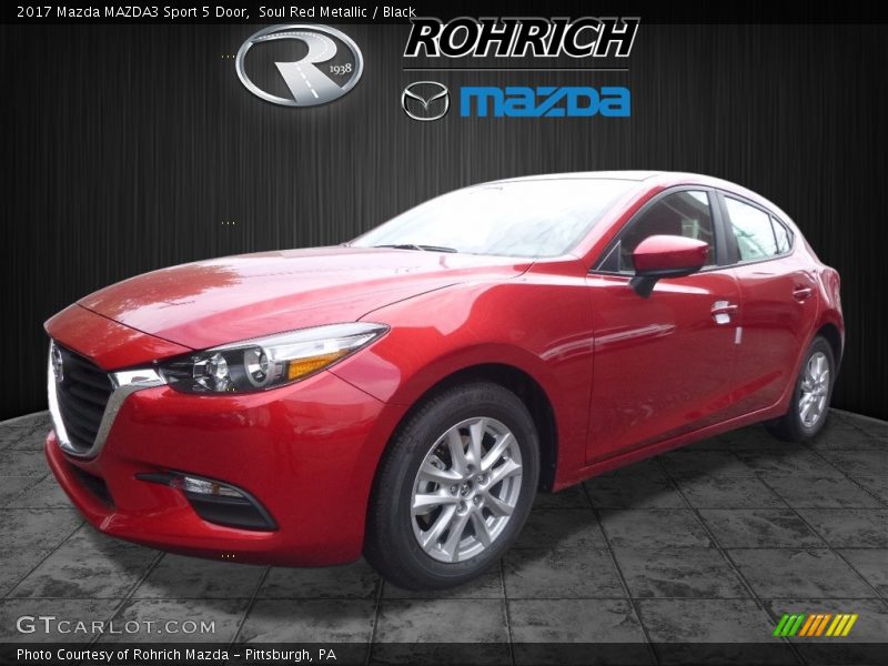 Soul Red Metallic / Black 2017 Mazda MAZDA3 Sport 5 Door
