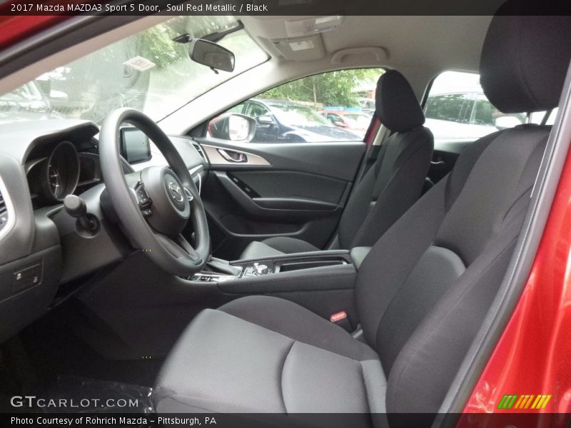 Soul Red Metallic / Black 2017 Mazda MAZDA3 Sport 5 Door