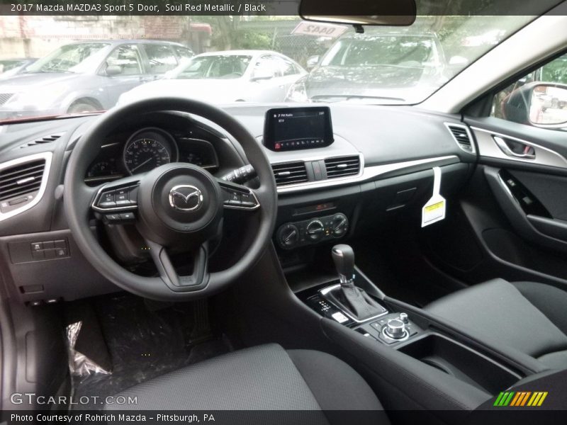 Soul Red Metallic / Black 2017 Mazda MAZDA3 Sport 5 Door