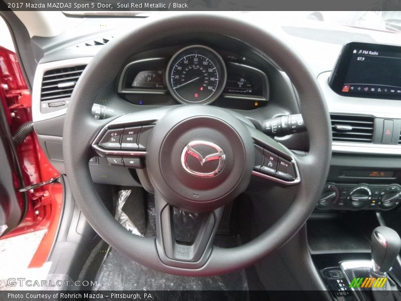Soul Red Metallic / Black 2017 Mazda MAZDA3 Sport 5 Door