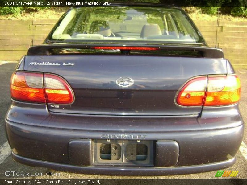 Navy Blue Metallic / Gray 2001 Chevrolet Malibu LS Sedan