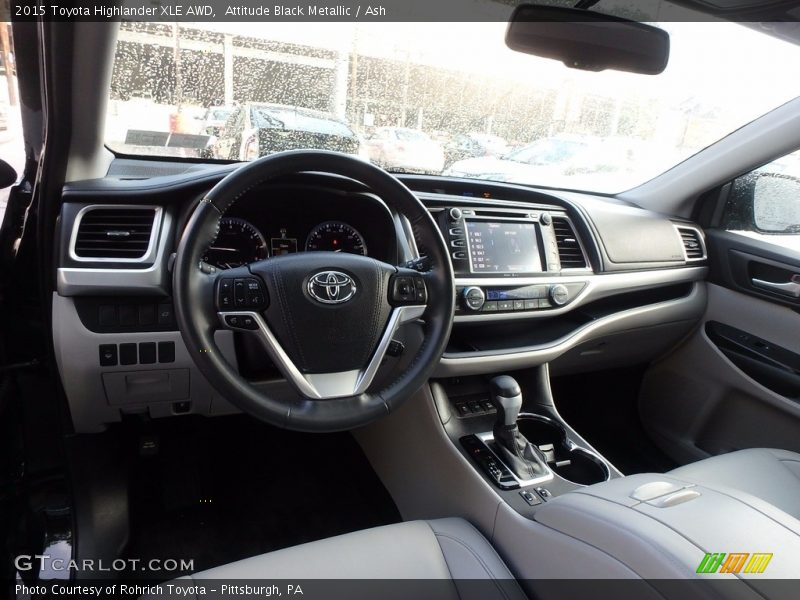 Attitude Black Metallic / Ash 2015 Toyota Highlander XLE AWD