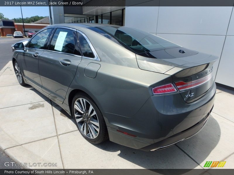 Jade Green / Ebony 2017 Lincoln MKZ Select