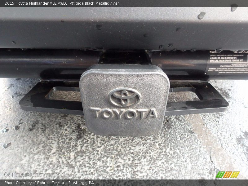 Attitude Black Metallic / Ash 2015 Toyota Highlander XLE AWD