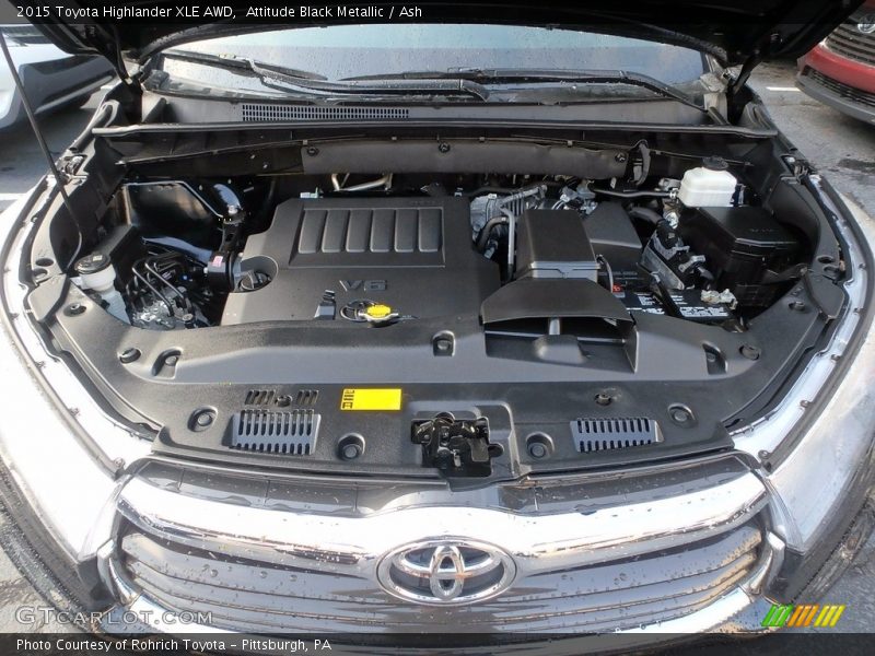 Attitude Black Metallic / Ash 2015 Toyota Highlander XLE AWD