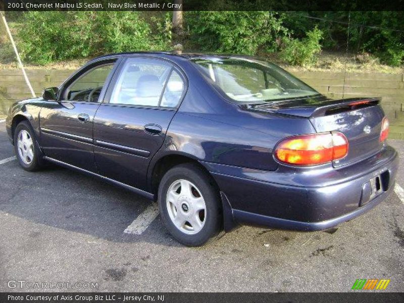 Navy Blue Metallic / Gray 2001 Chevrolet Malibu LS Sedan