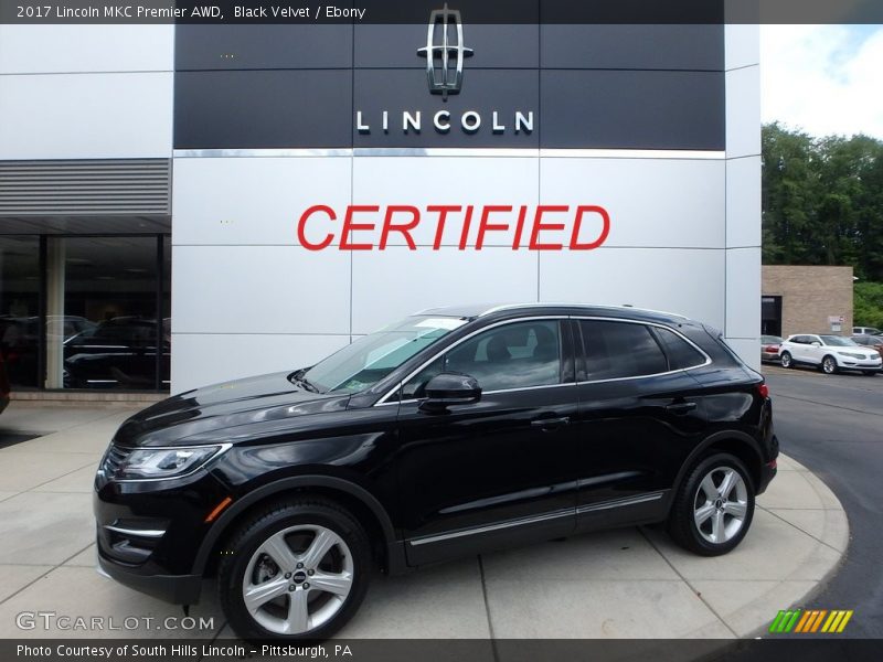 Black Velvet / Ebony 2017 Lincoln MKC Premier AWD