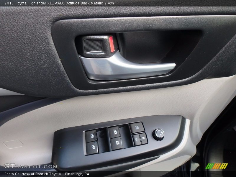 Attitude Black Metallic / Ash 2015 Toyota Highlander XLE AWD