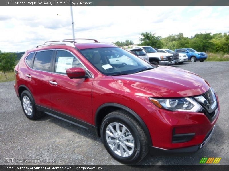 Palatial Ruby / Almond 2017 Nissan Rogue SV AWD