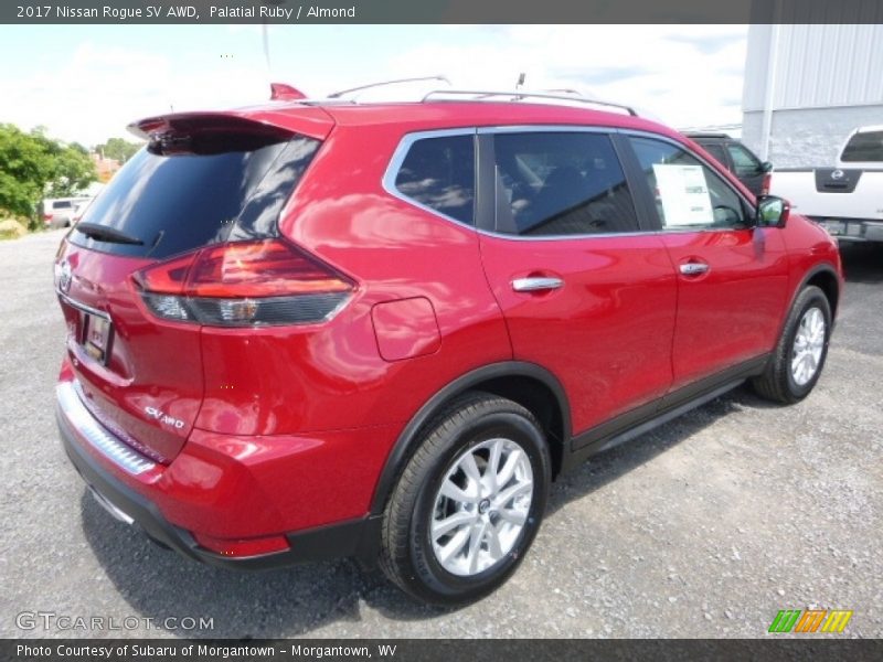Palatial Ruby / Almond 2017 Nissan Rogue SV AWD