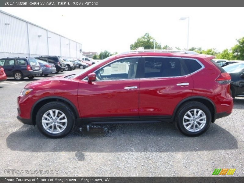 Palatial Ruby / Almond 2017 Nissan Rogue SV AWD