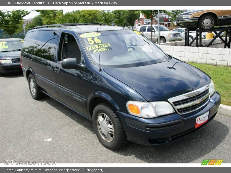 Dark Sapphire Metallic / Medium Gray 2002 Chevrolet Venture LT