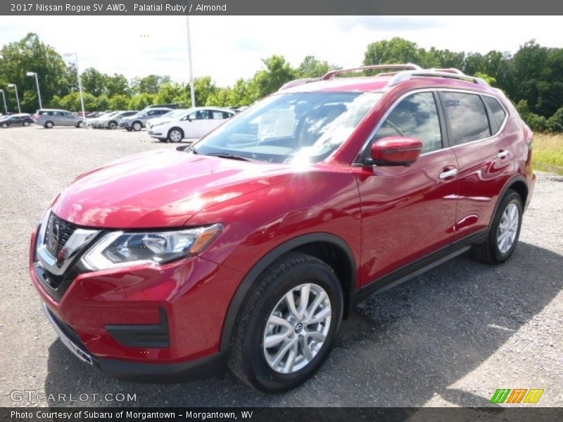 Palatial Ruby / Almond 2017 Nissan Rogue SV AWD