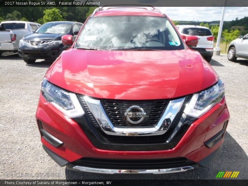 Palatial Ruby / Almond 2017 Nissan Rogue SV AWD