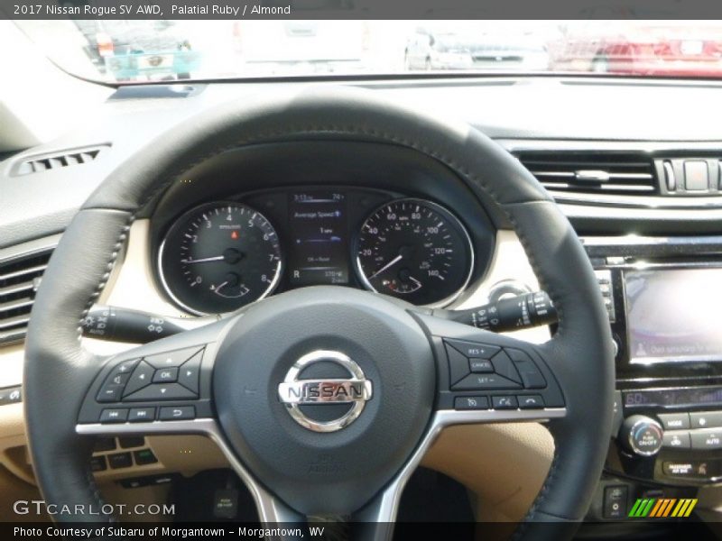 Palatial Ruby / Almond 2017 Nissan Rogue SV AWD