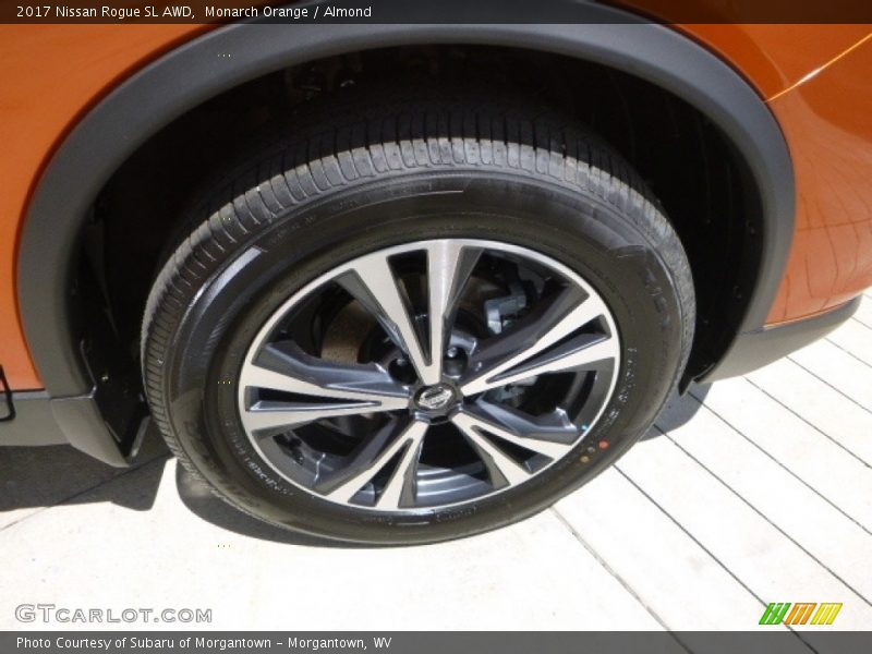 Monarch Orange / Almond 2017 Nissan Rogue SL AWD