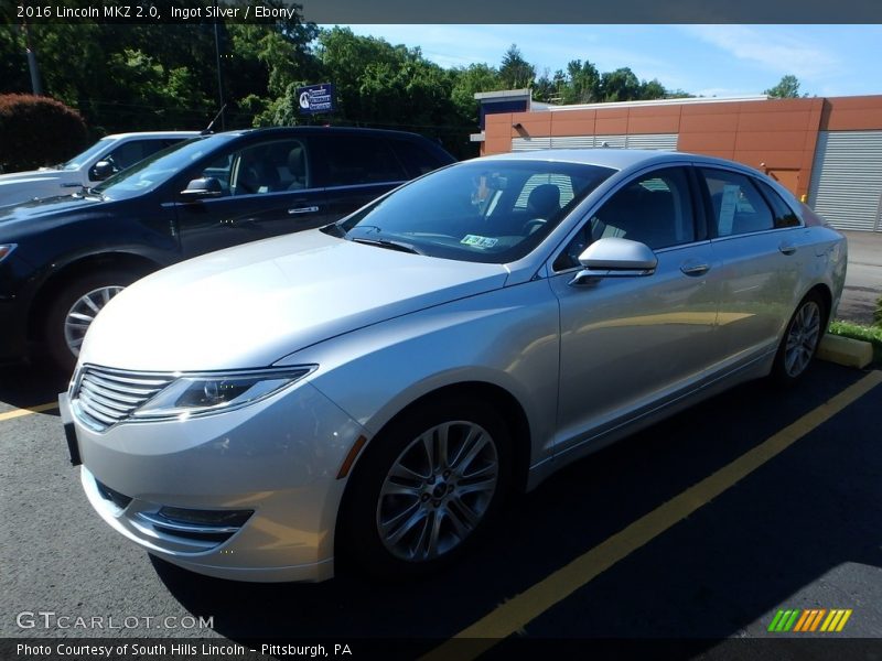 Ingot Silver / Ebony 2016 Lincoln MKZ 2.0