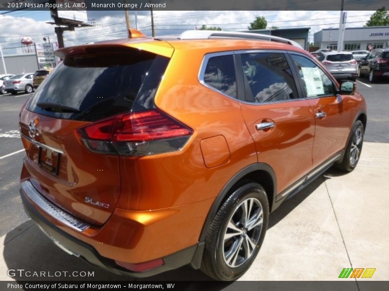 Monarch Orange / Almond 2017 Nissan Rogue SL AWD