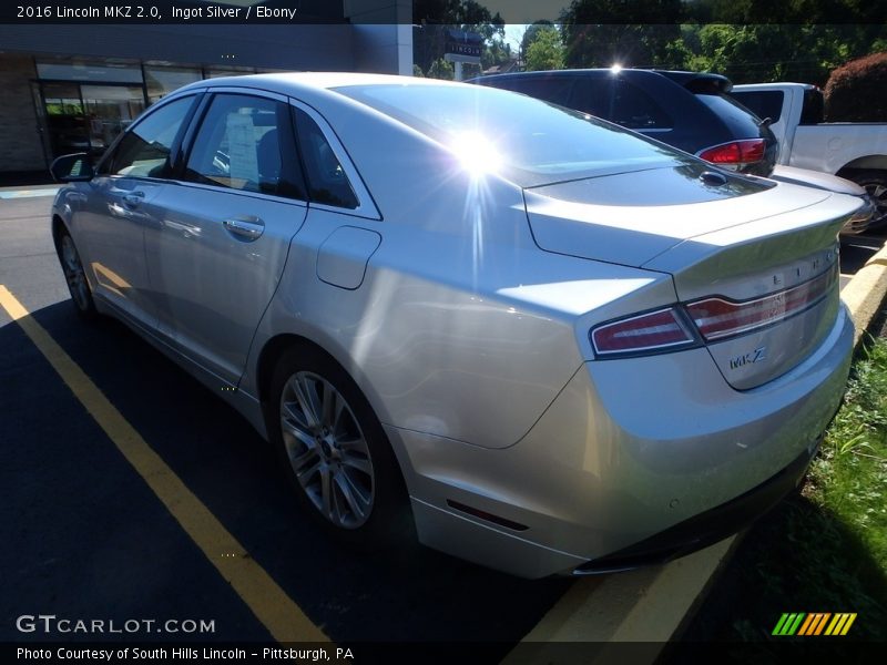 Ingot Silver / Ebony 2016 Lincoln MKZ 2.0