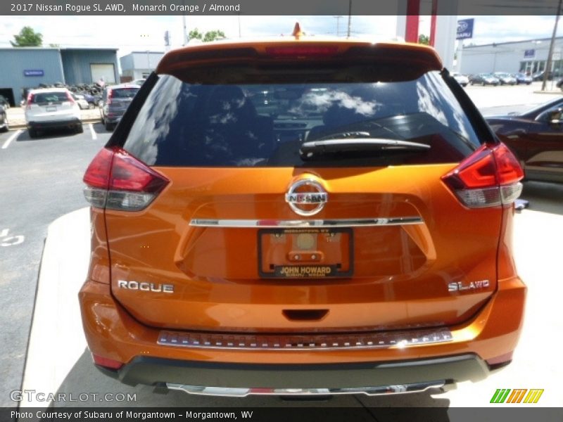 Monarch Orange / Almond 2017 Nissan Rogue SL AWD
