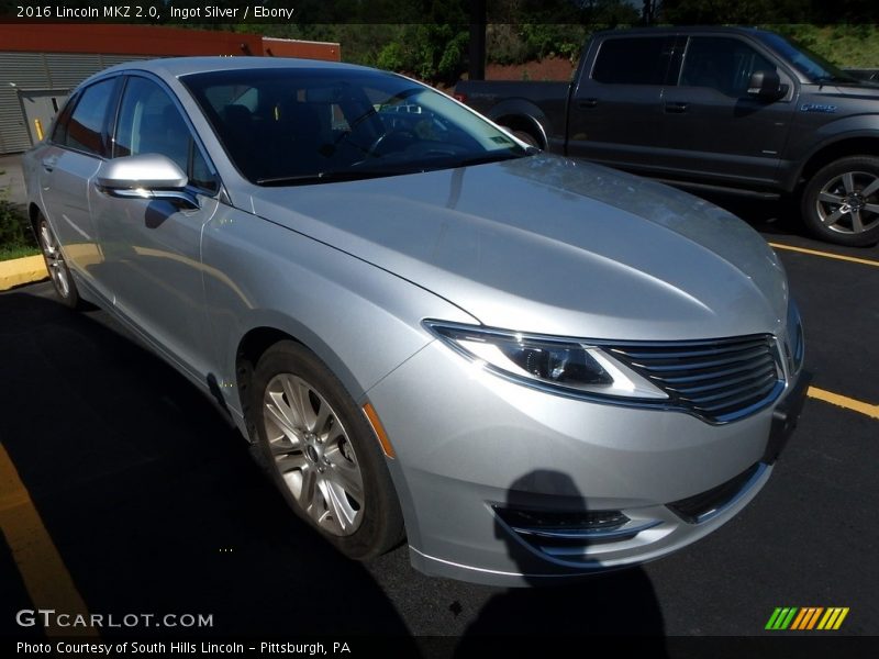 Ingot Silver / Ebony 2016 Lincoln MKZ 2.0