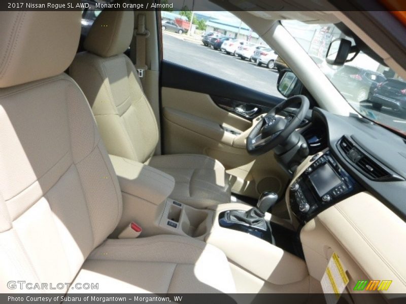 Monarch Orange / Almond 2017 Nissan Rogue SL AWD