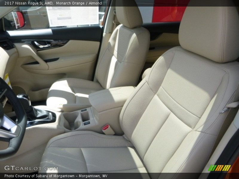 Monarch Orange / Almond 2017 Nissan Rogue SL AWD