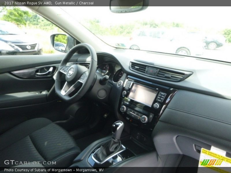 Gun Metallic / Charcoal 2017 Nissan Rogue SV AWD