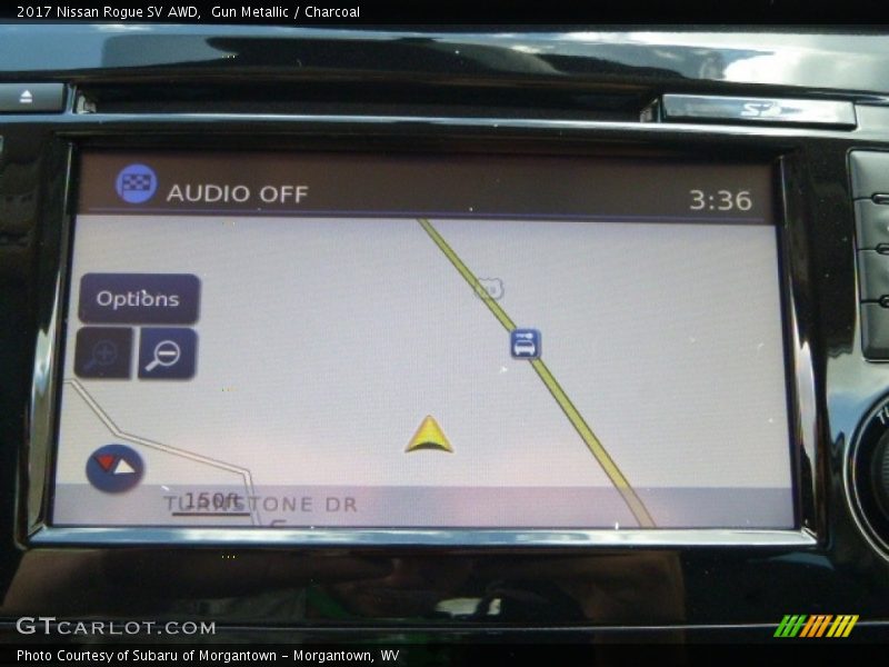 Gun Metallic / Charcoal 2017 Nissan Rogue SV AWD