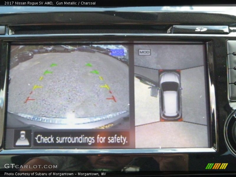 Gun Metallic / Charcoal 2017 Nissan Rogue SV AWD