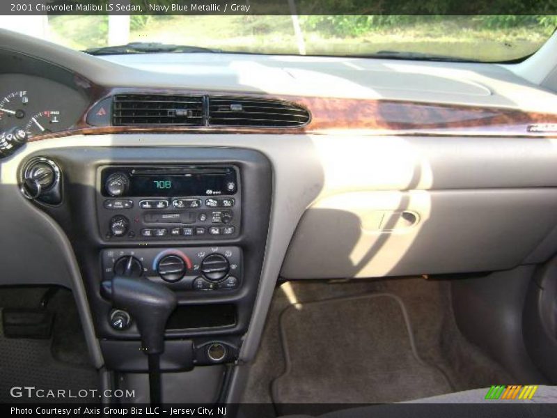 Navy Blue Metallic / Gray 2001 Chevrolet Malibu LS Sedan