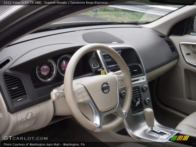Seashell Metallic / Sandstone Beige/Espresso 2012 Volvo XC60 T6 AWD