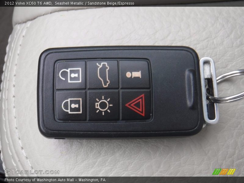 Seashell Metallic / Sandstone Beige/Espresso 2012 Volvo XC60 T6 AWD
