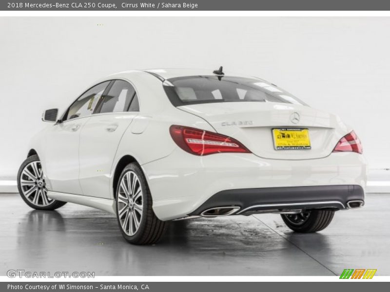 Cirrus White / Sahara Beige 2018 Mercedes-Benz CLA 250 Coupe