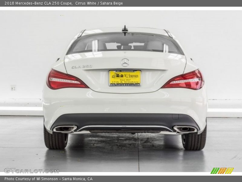 Cirrus White / Sahara Beige 2018 Mercedes-Benz CLA 250 Coupe