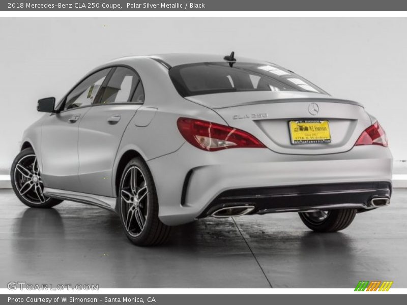 Polar Silver Metallic / Black 2018 Mercedes-Benz CLA 250 Coupe