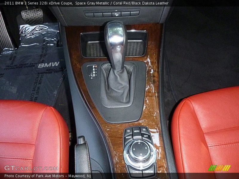 Space Gray Metallic / Coral Red/Black Dakota Leather 2011 BMW 3 Series 328i xDrive Coupe