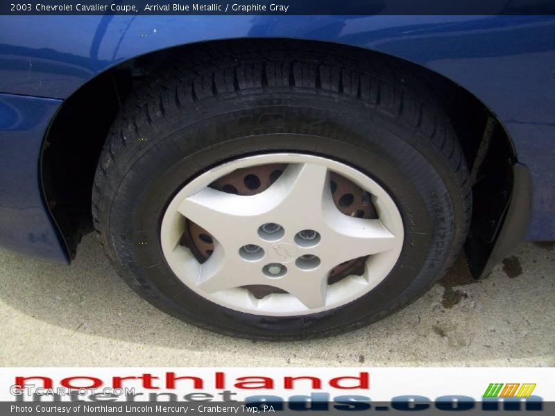 Arrival Blue Metallic / Graphite Gray 2003 Chevrolet Cavalier Coupe