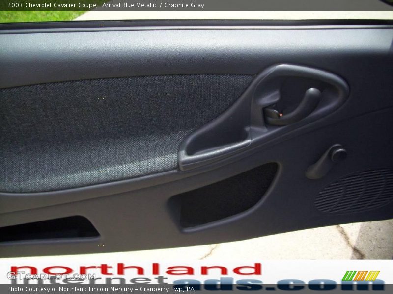 Arrival Blue Metallic / Graphite Gray 2003 Chevrolet Cavalier Coupe