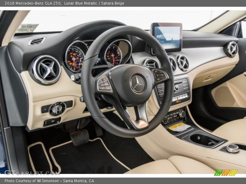 Dashboard of 2018 GLA 250